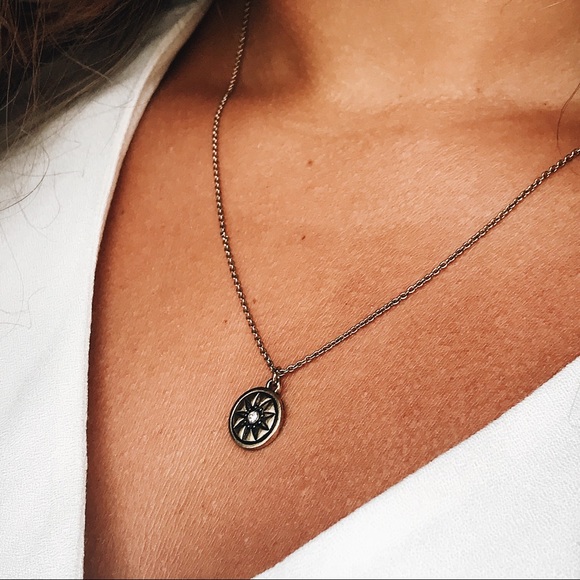 Necklace 16”-19” Sun/Compass Simple Necklace - Picture 3 of 10